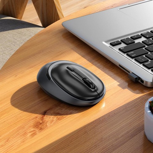 Миша HOCO Nuevo dual-mode business wireless mouse GM34 |BT/2.4G, 800/1200/1600dpi| white-grey