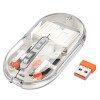 Миша HOCO General dual-mode silent wireless mouse GM35 (battery version) |2.4G+BT, 800-1200-1600DPI| white
