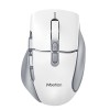 Миша MEETION 2.4G+Bluetooth wireless gaming mouse BTM001 |800-1200-1600-2400dpi, 7keys, 35/140h, Type-C Charging, RGB| white-grey