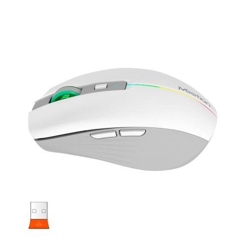 Миша MEETION 2.4G+Bluetooth Dual Mode gaming mouse BTM002 |1000-1200-1600dpi, 6keys, Type-C Charging, RGB| pink