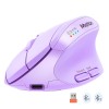 Миша MEETION 2.4G+Bluetooth Office Vertical Mouse BTM008 |800-1200-1600-2400dpi, 400h, Type-C charging| pink