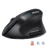 Миша MEETION 2.4G+Bluetooth Office Vertical Mouse BTM008 |800-1200-1600-2400dpi, 400h, Type-C charging| pink