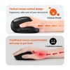 Миша MEETION 2.4G+Bluetooth Office Vertical Mouse BTM008 |800-1200-1600-2400dpi, 400h, Type-C charging| pink