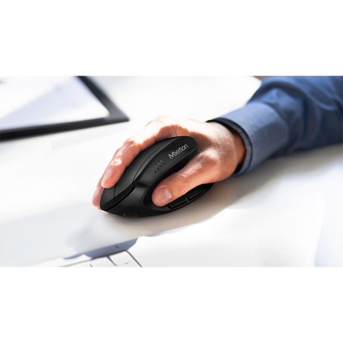 Миша MEETION 2.4G+Bluetooth Office Vertical Mouse BTM008 |800-1200-1600-2400dpi, 400h, Type-C charging| pink