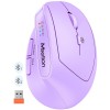 Миша MEETION 2.4G+Bluetooth Office Vertical Mouse BTM008 |800-1200-1600-2400dpi, 400h, Type-C charging| pink
