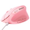 Миша MEETION 2.4G+Bluetooth Office Vertical Mouse BTM008 |800-1200-1600-2400dpi, 400h, Type-C charging| pink