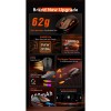 Миша MEETION Wired+2.4G+Bluetooth Gaming mouse GW24 |6 Keys, 8000dpi, 30-60h, RGB| purple
