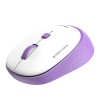 Миша MEETION 2.4G Wireless Office Mouse R571 |1000/1200/1600 DPI, AA Battery| white-purple