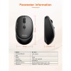 Миша MEETION 2.4G Wireless Office Mouse R571 |1000/1200/1600 DPI, AA Battery| white-purple