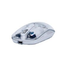 Миша xtrike Me wireless transparent optical mouse GW-114 |2.4G/BT5.2, 800-1200-1600dpi| transparent-white