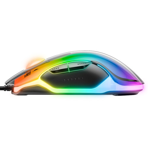 Миша Onikuma RGB Backlit Wired Gaming Mouse CW925 |12800 DPI| transparent-black