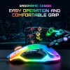 Миша Onikuma RGB Backlit Wired Gaming Mouse CW925 |12800 DPI| transparent-black