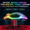 Миша Onikuma RGB Backlit Wired Gaming Mouse CW925 |12800 DPI| transparent-black