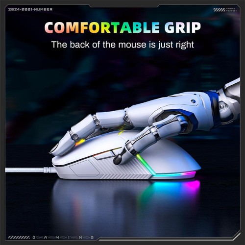 Миша Onikuma RGB Wired Gaming Mouse CW929 |400/800/1600/3200/6400 DPI| black