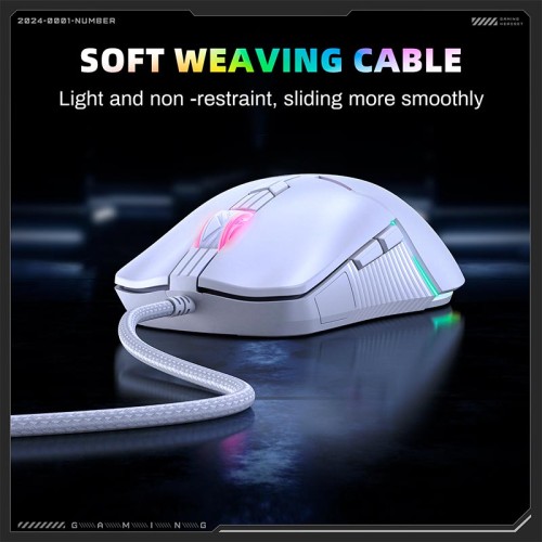 Миша Onikuma RGB Wired Gaming Mouse CW929 |400/800/1600/3200/6400 DPI| black