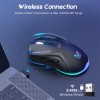 Миша Onikuma Wired+2.4G RGB Gaming Mouse CW917 |800-4800DPI black