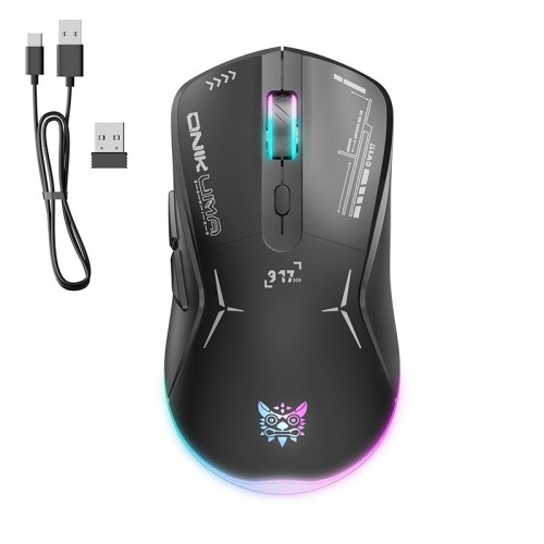 Миша Onikuma Wired+2.4G RGB Gaming Mouse CW917 |800-4800DPI black