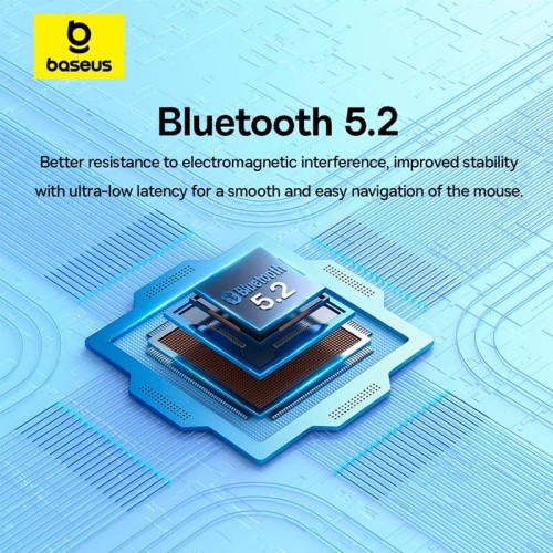 Миша Baseus F02 Ergonomic Wireless Mouse |2.4G/BT5.2| (without Battery) black