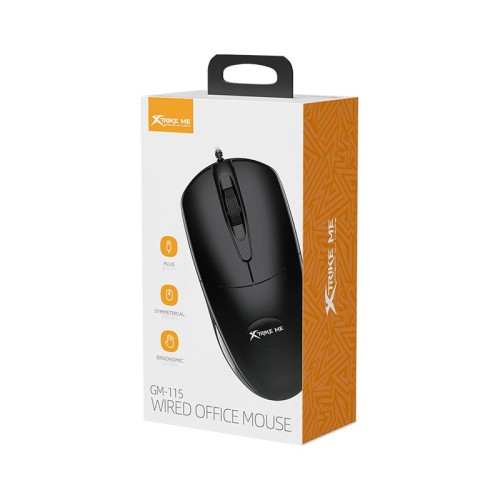 Миша XTRIKE ME wired mouse GM-115 |1200DPI| black