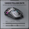 Миша Onikuma Tri Mode RGB gaming mouse DM02 |2.4G/BT/Type-C| grey