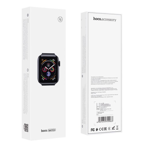 Smart Watch HOCO Y1 |BT Call, Track, HeartRate, IP68| black