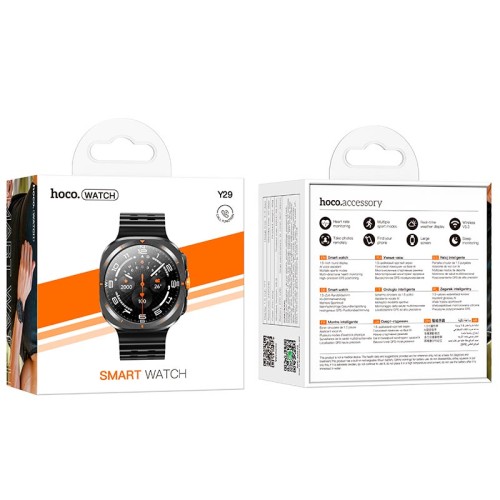 Smart sports watch HOCO Y29 (call version) |BT5.3, Track, HeartRate, GPS, 1.5"| silver