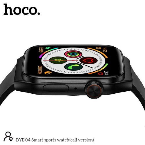 Smart sports watch HOCO DYD04 (call version) |Track, HeartRate, IP68, 1.83"| black