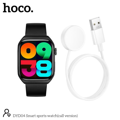 Smart sports watch HOCO DYD04 (call version) |Track, HeartRate, IP68, 1.83"| black
