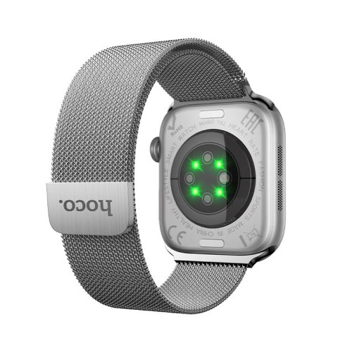 Smart watch HOCO Y42 (call version) |2.01", Track, HeartRate, 7 Days, BT5.3| silver