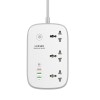 Подовжувач мережевий Ldnio c Wi-Fi SCW3451  |3USB/1Type-C, 3Sockets. QC/PD, 30W/10A, 2m  EU Plug| white