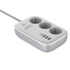 Подовжувач мережевий Ldnio c Wi-Fi SEW3452  |3USB/1Type-C, 3Sockets. QC/PD, 30W/10A, 2m  EU Plug| white