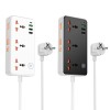 Подовжувач мережевий HOCO Storm 3-position socket AC8A |3USB/1Type-C, PD/QC, 3A/30W| black