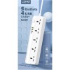 Подовжувач мережевий Ldnio SC5415 |PD20W/QC18W, 3USB/1Type-C, 5Sockets| white