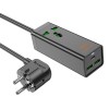 Подовжувач HOCO Talent desktop charger AC9A |2USB/Type-C, PD/QC, 30W/10A| white