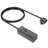 Подовжувач HOCO Barry desktop charger AC10A |2USB/2Type-C, PD/QC, 65W/10A| black