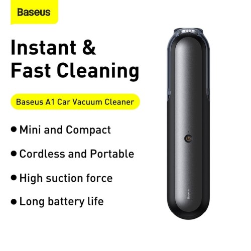 Автомобільний пилосос BASEUS Car Vacuum Cleaner Dark Space A1 |25min, 4000Pa| (VCAQ010002) black