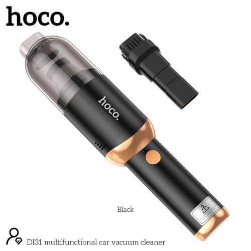 Автомобільний пилосос HOCO multifunctional car vacuum cleaner DI31 |6kPa, 150ml, Power bank| black