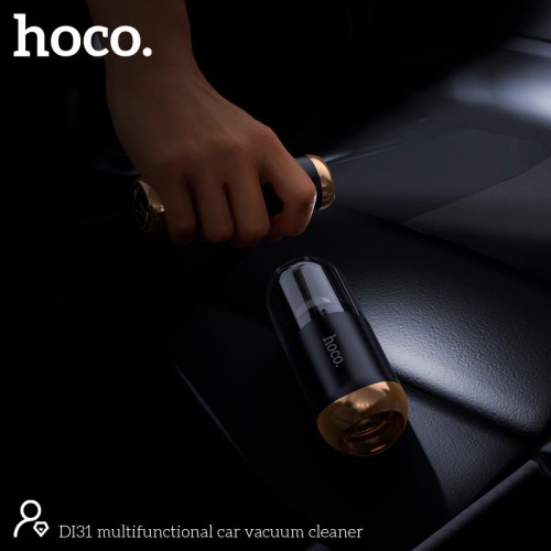 Автомобільний пилосос HOCO multifunctional car vacuum cleaner DI31 |6kPa, 150ml, Power bank| black