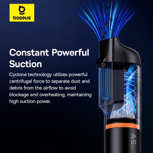 Автомобільний пилесос BASEUS A5 Air Series Car Vacuum Cleaner (12000Pa) black