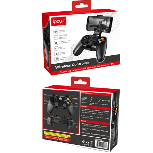Ігровий контролер iPega Bluetooth PG-9078 |Android, iOS, TV, PC| black