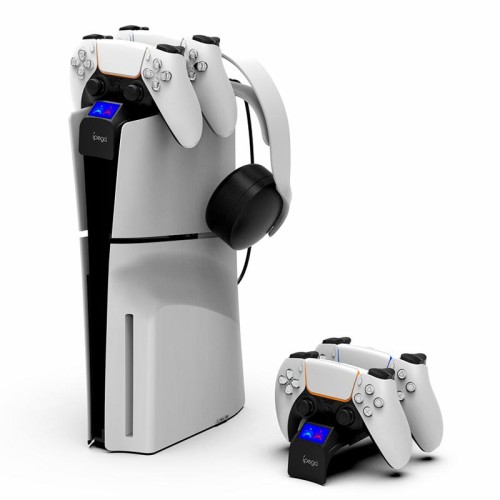 Док-станція iPega PS5 SLIM Rainbow Bridge Dual Charge PG-P5S016 white