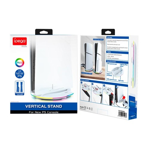Док-станція Ipega Charge stand for PS5 Slim Disc/Digita PG-P5S035SA |RGB, USB/Type-C| white