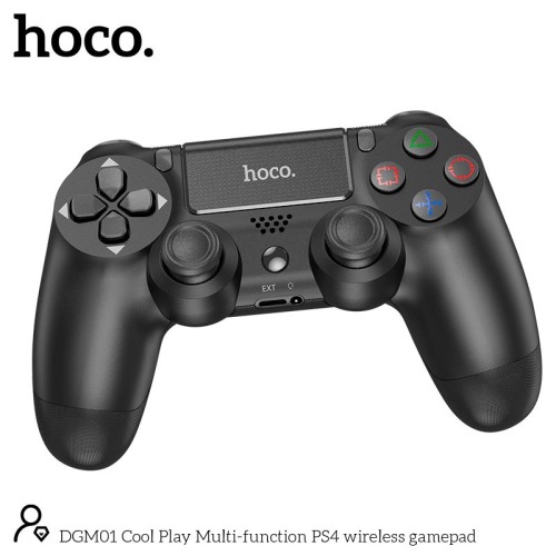 Ігровий контроллер HOCO Cool Play Multi-function PS4 wireless gamepad DGM01 |6 axis Gyroscope| black