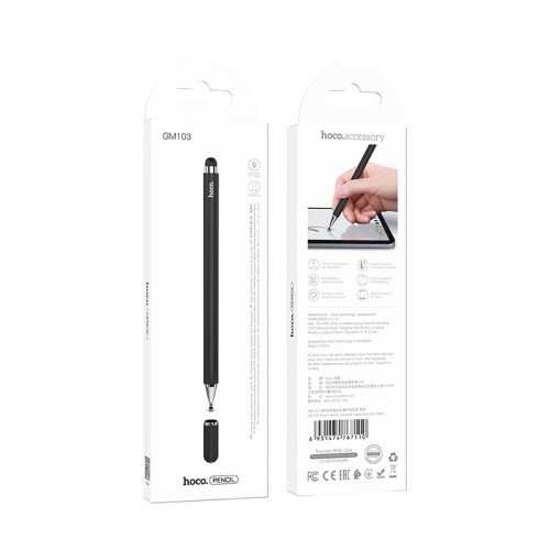 Стилус HOCO Fluent series universal capacitive pen GM103 black