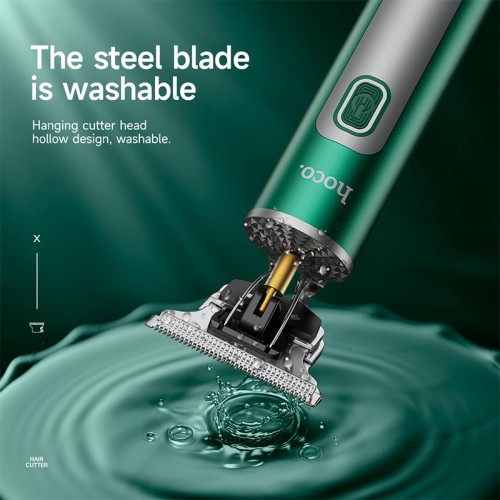 Машинка для підстрігання волосся HOCO Breeze electric hair cutter DAR03 |90min| green
