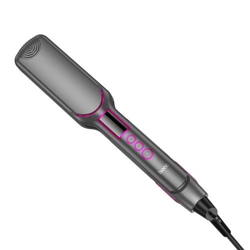 Плойка для укладання волосся HOCO Wide board hair straightener with digital display HP42 |6 levels temperature| grey