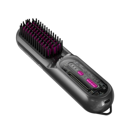 Електричний гребінець-випрямляч для волосся HOCO Heating straight hair comb HP45 |30min| grey