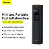 Портативний компресор для автомобіля BASEUS Super Mini Inflator Pump |30L/Min, 12V, 150psi, 3m cable| (CRCQ000001) black
