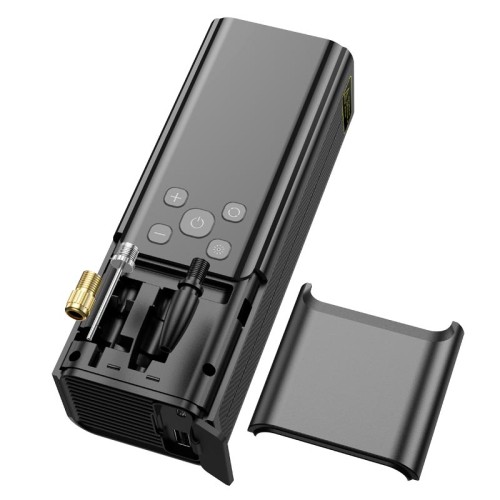 Портативний компресор HOCO Maddy portable smart air pump ZP7 (5000mAh) |10.3 bar| black