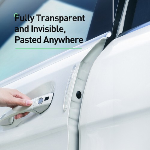 Коплект накладок для захисту дверей авто BASEUS Airbag Bumper Strip |TPU, 4pcs| (CRFZT-A02) transparent